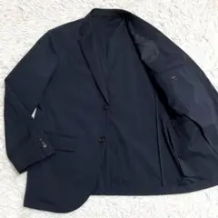 【稀少サイズ XL】ユニクロ 感動ジャケット ネイビー スリムフィット