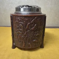 銅製 双竜鳳提梁炉 手炉 薫香炉 香具 茶道具 工芸品 置物 銅製 双竜鳳提梁炉 手炉 薫香炉 香具 茶道具 工芸品 置物 - メルカリ