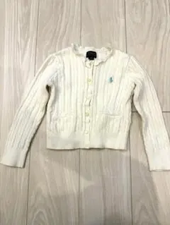 POLO Ralph Lauren ホワイト カーディガン 110cm