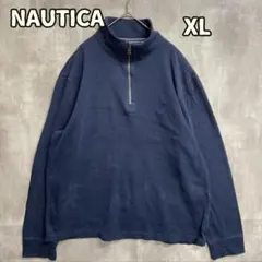 ノーティカ ハーフジップ 紺 XL プルオーバー スウェット【き610】のサムネイル