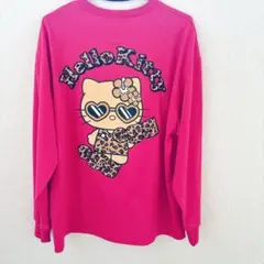 【新品】 激レア　ハローキティ プリント 長袖Tシャツ egg コラボ　L
