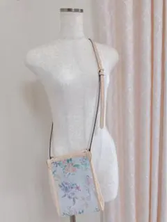 サマンサタバサ　ショルダーバッグ　スマホショルダー　フラワー　花柄