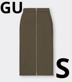 新品未使用　タグ付き　GU 裏フリースフロントジップスカートQ ブラウン