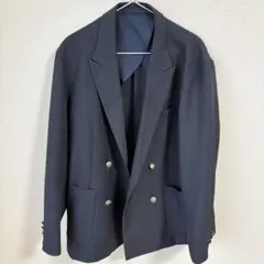 【超美品】GU ダブルブレストブレザー ネイビーL