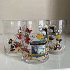 ディズニーキャラクター ガラスコップ 3個セット