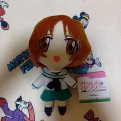 ガールズ&パンツァー　あんこうチームのゴムひも付きぬいぐるみ①　西住みほ