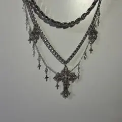 VAMPSゴシック風 ブラックメタルネックレス - メルカリ