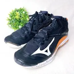 ミズノ バレーボールシューズ ウエーブライトニングZ6 MID 26.5cm 黒