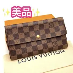 ルイヴィトン 6637s 長財布 ポルトフォイユサラ 旧型 ダミエ 折財布 財布