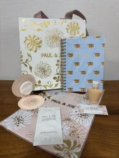 PAUL & JOE ショッパー付 コスメサンプルセット猫柄ノート付￼
