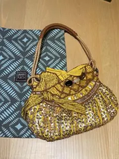 JAMIN PUECH ハンドバッグ イエロー スパンコールのサムネイル