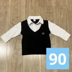 90 長袖　ポロシャツ　ベスト