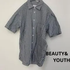 BEAUTY&YOUTH ストライプ半袖シャツ Sサイズ