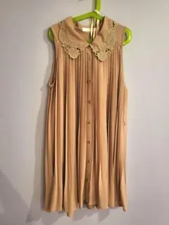 ココディール COCO DEAL レース襟付き プリーツワンピース チュニック