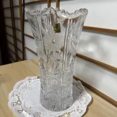 アデリアクリスタルガラス製フラワーベース　石塚硝子　花器　花瓶　高さ25cmのサムネイル
