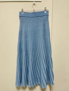 WRAPINKNOT ライトブルー プリーツスカート
