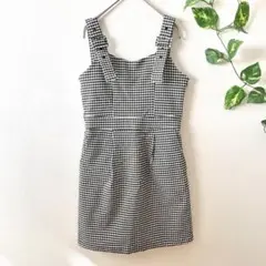 【マジェスティックレゴン】バックレースアップジャンスカ ワンピース チェック柄