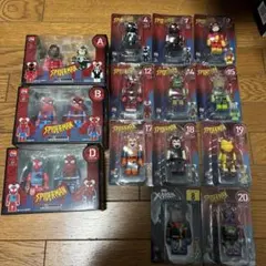 スパイダーマン ベアブリック フィギュア 17体セット バラ売り可⭕️