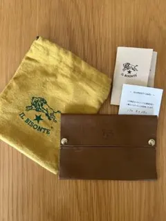 IL BISONTE ブラウン レザー ポーチ