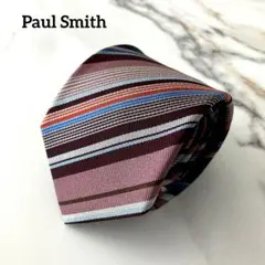 極美品✨ Paul Smith ネクタイ マルチストライプ レジメンタル 現行