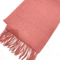 Y502-123　LANVIN en Bleu　マフラー　ピンク