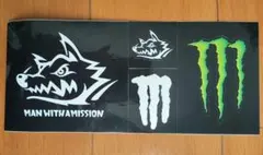 【非売品・レア】MAN WITH A MISSION × モンスター ステッカー