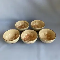 萩焼き　湯呑み茶碗　5客揃え