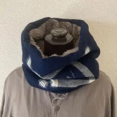 【totoro】襤褸 BORO 藍染 型染 シングルスヌード 2枚セット totoro様専用】襤褸 BORO 藍染 型染 シングルスヌード 2枚セット