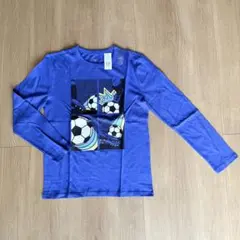 新品GAPサッカープリント長袖カットソー 140cm