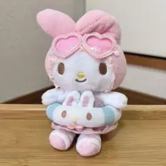 マイメロディ マスコット ぬいぐるみ 浮き輪 サングラス トロピカル