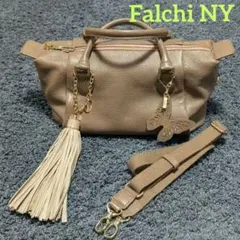 Falchi NY 2way本革バッグ 蝶チャーム SAZABY付のサムネイル