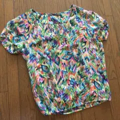 ZARA ピーコック柄 トップス M ザラ trf