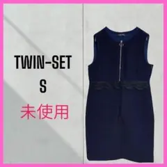 新品　未使用　[TWIN-SET] ノースリーブ膝丈ワンピース　イタリア製のサムネイル