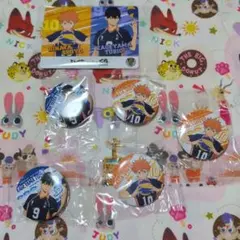 ハイキュー×くら寿司　びっくらポン　缶バッチ　影山　日向