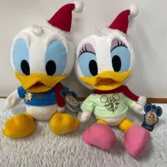 東京ディズニーシー　５周年　クリスマス　ドナルド　デイジー　ぬいぐるみセット