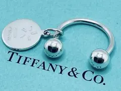 h505 美品　ティファニー　TV Asahi ラウンドタグ　キーリング　925