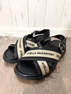 STELLA McCARTNEY クロスストラップサンダル ブラック 38のサムネイル
