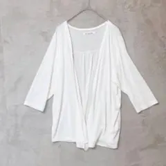 elvence deux♡レディース トッパーカーディガン 7部袖 薄手 38のサムネイル