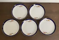 香蘭社 花柄の皿 ５枚セット