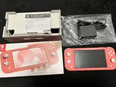 Nintendo Switch Lite 本体 コーラル 充電器付き - メルカリ