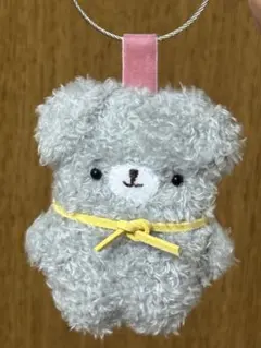 ハンドメイド　ぬいぐるみバッグチャーム　イヌ