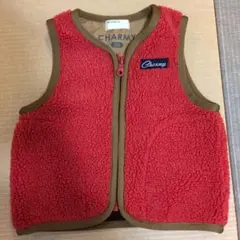 【お値下】CHARMY フリースジャケット 90サイズ 赤