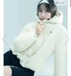 【新品未使用】SNIDEL LACOSTE/中綿ブルゾン IVR