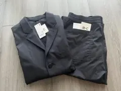 ユニクロC セットアップ ワークジャケット イージーワークパンツL 美品