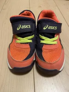 asics キッズスニーカー オレンジ/ネイビー