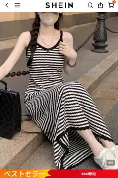 SHEIN ノースリーブニットワンピ