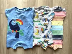 【NEXT baby】 ネクストベビー 半袖ロンパース 3-6m 3枚セット