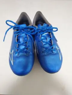 ミズノアルファMIZUNOサッカースパイク21.0cm レーザーブルー×ホワイト