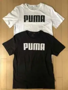 PUMA 直営店購入 Tシャツ 2枚セット M 日本L 新品 白 黒