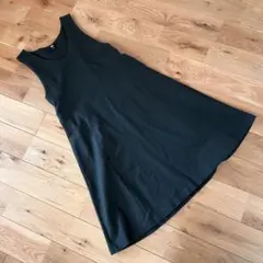 UNIQLO ブラッシュドジャージージャンパースカート　S グリーン